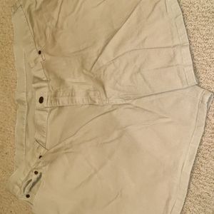 Ladies Plus Size Khaki Stretch Shorts by Lee